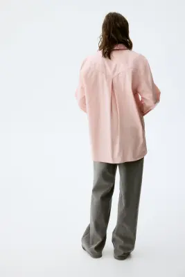 MAMA Chemise en popeline de coton - Rose ancien — photo 2