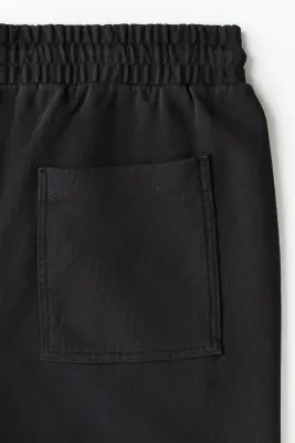Pantalon jogger Relaxed Fit en coton - Noir/No Love Just Fire — photo 5
