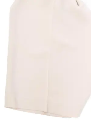 Pantalon taille haute jambes évasées en crêpe beige gris perle Prix boutique 1200€ Taille 36/38 — photo 4