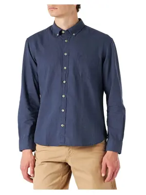 CAMEL ACTIVE CHEMISE LIN Marine — photo 2