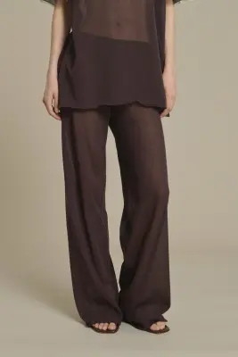 PANTALON NICO CHOCOLAT — photo 3
