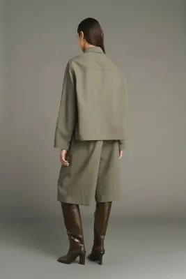 BLOUSE JESSIE VERT DE GRIS — photo 3