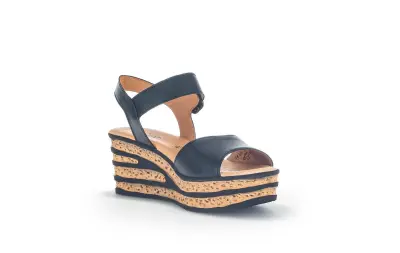Sandales Gabor 44.651.27 Noires - Cuir Lacets Grande Pointure Femme — photo 5