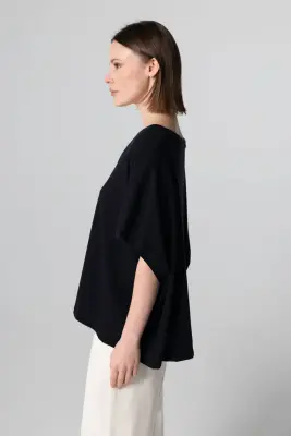 T-shirt en coton et lin — photo 4