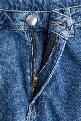 Wide Regular Jeans - Bleu denim — photo 1