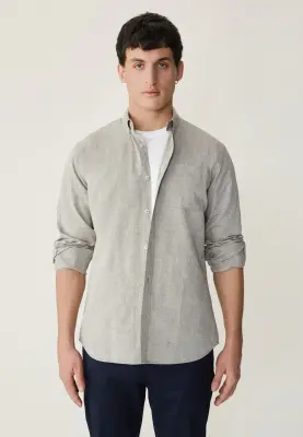La chemise coton lin - Tilleul — photo 2