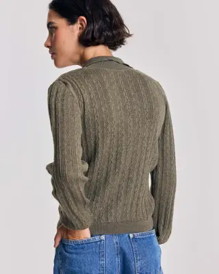 Cardigan Odile kaki — photo 5