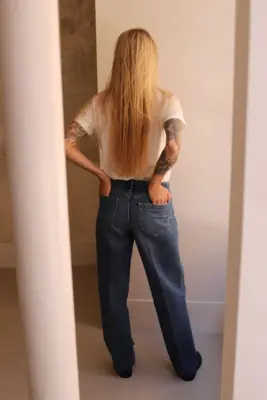 Tanaka – THE JEAN TROUSERS (LOW RISE) ST-2L-VB – VINTAGE BLUE — photo 3