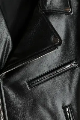 Veste de style motard - Noir — photo 5
