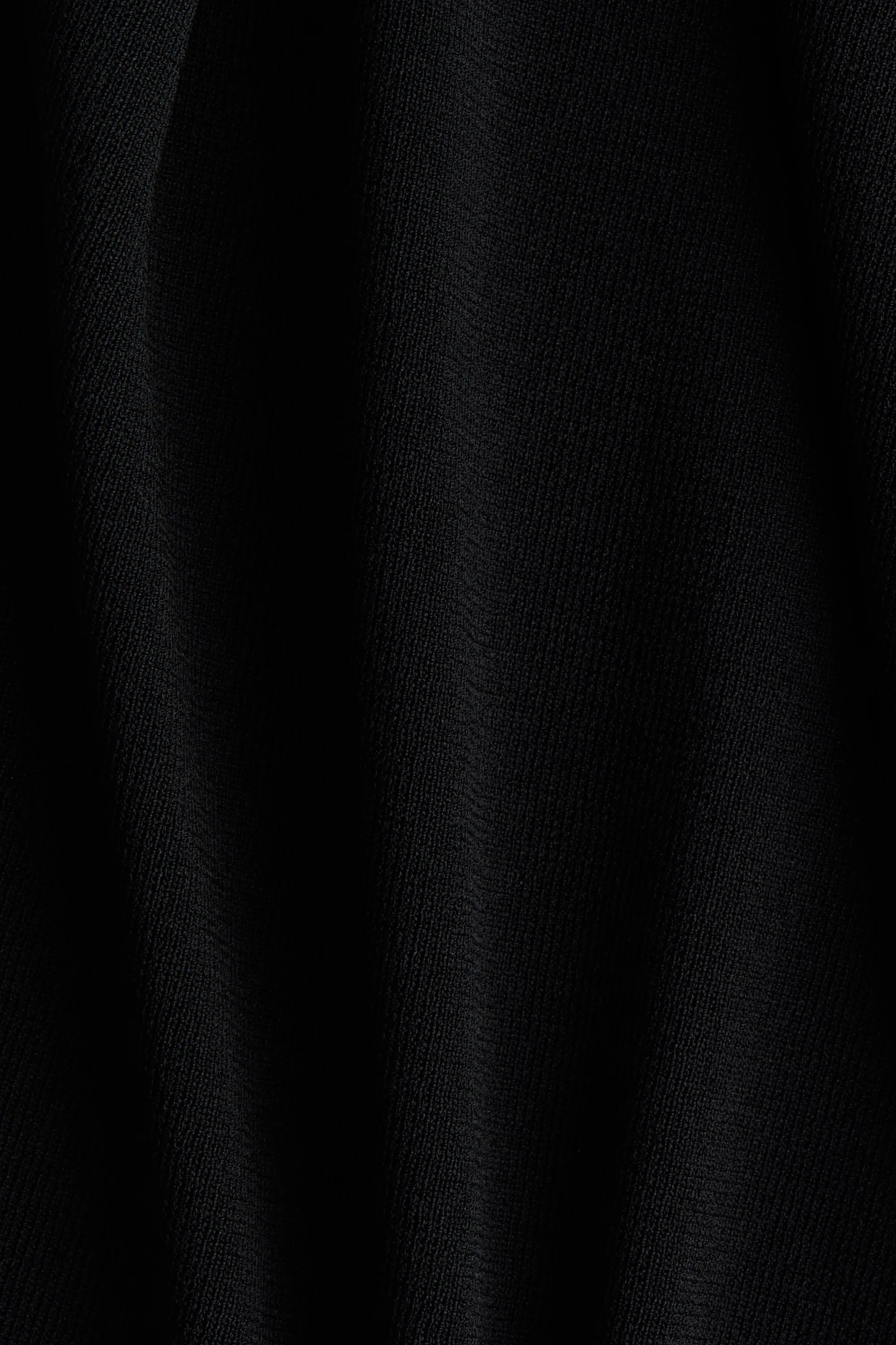 T-shirt en maille fine - Noir