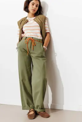 Pantalon chino taille haute — photo 2