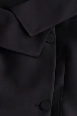 Robe blazer à fermeture croisée - Noir — photo 4