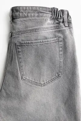 MAMA Wide Low Jeans - Gris denim — photo 5