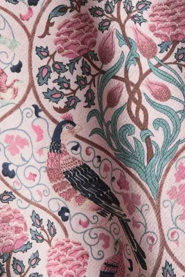 Patterned cotton sweatshirt - Rose ancien/motif — photo 2