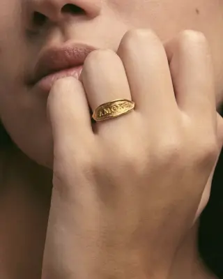 Nouveau ! ALHAJA Bague Amore Gold — photo 3