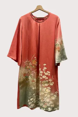 Robe manches longues en soie japonaise — photo 2