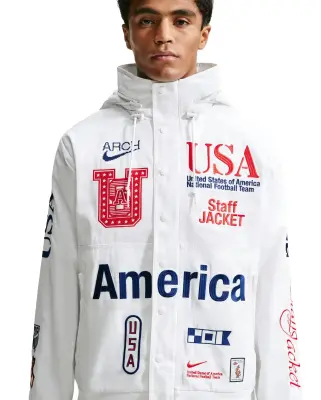 x VAA USA Woven Staff Jacket White — photo 1