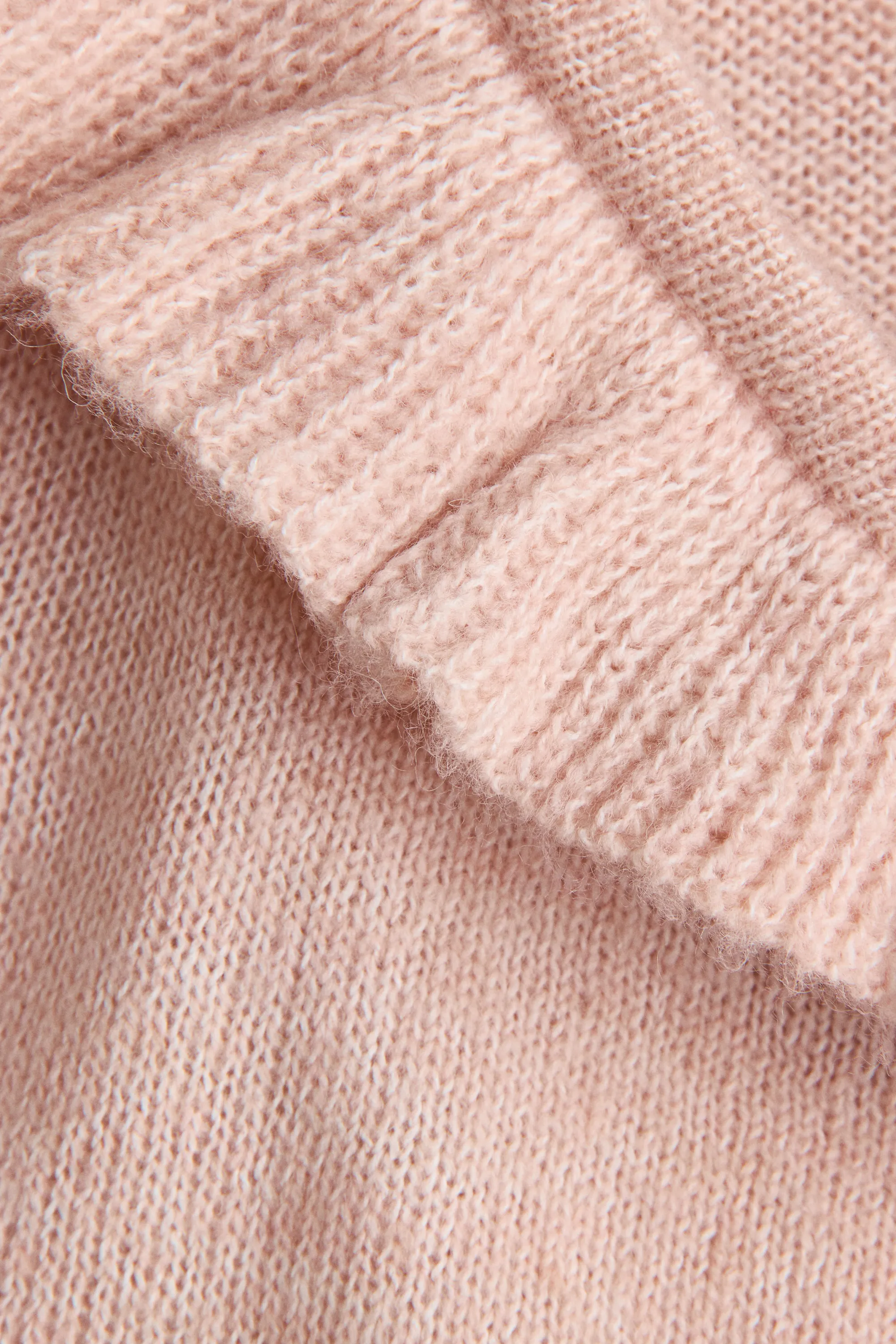 Gilet croisé à bord volanté - Rose clair