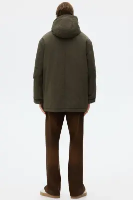Parka déperlante matelassée - Vert kaki foncé — photo 4
