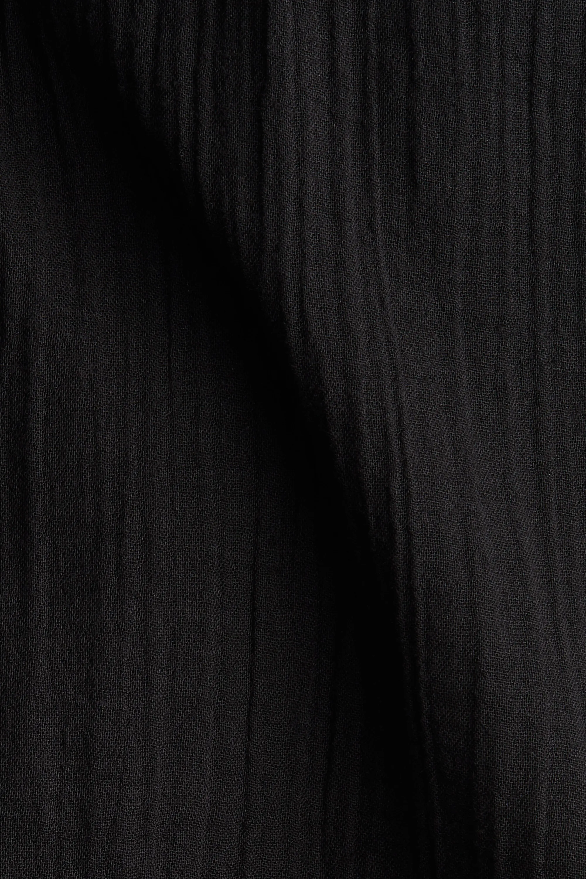 Robe trapèze en mousseline - Noir