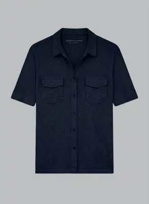 Chemise en lin et élasthanne — photo 5