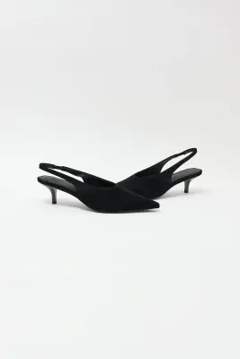 Escarpins sling back en cuir