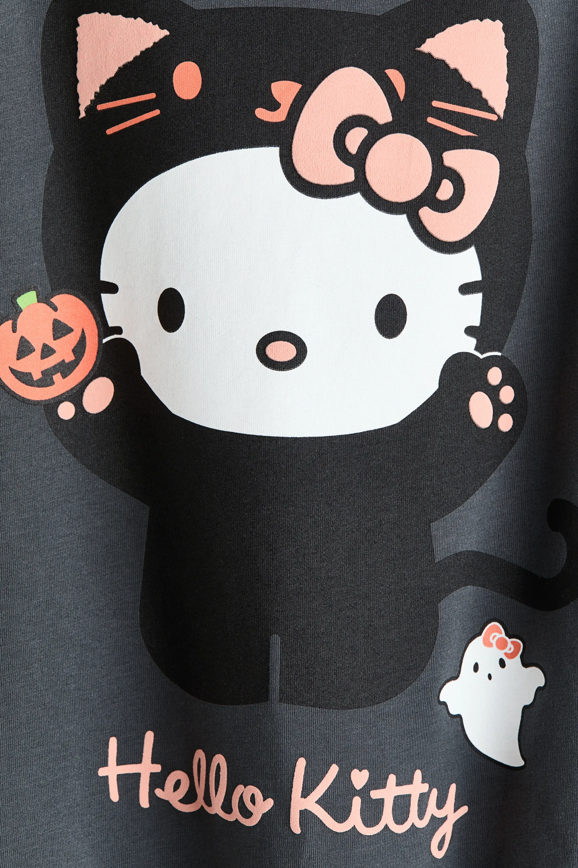 T-shirt imprimé en coton - Gris/Hello Kitty