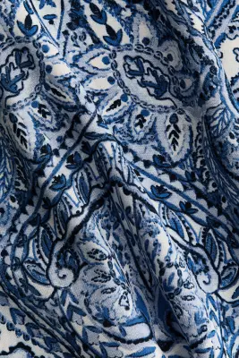 Robe tunique en viscose - Bleu/motif cachemire — photo 2