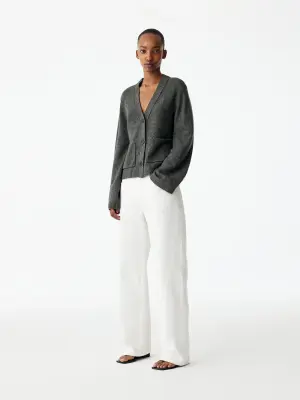 Gilet en laine - Gris foncé — photo 2