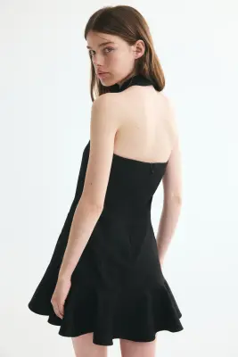 Robe blazer dos nu - Noir — photo 4
