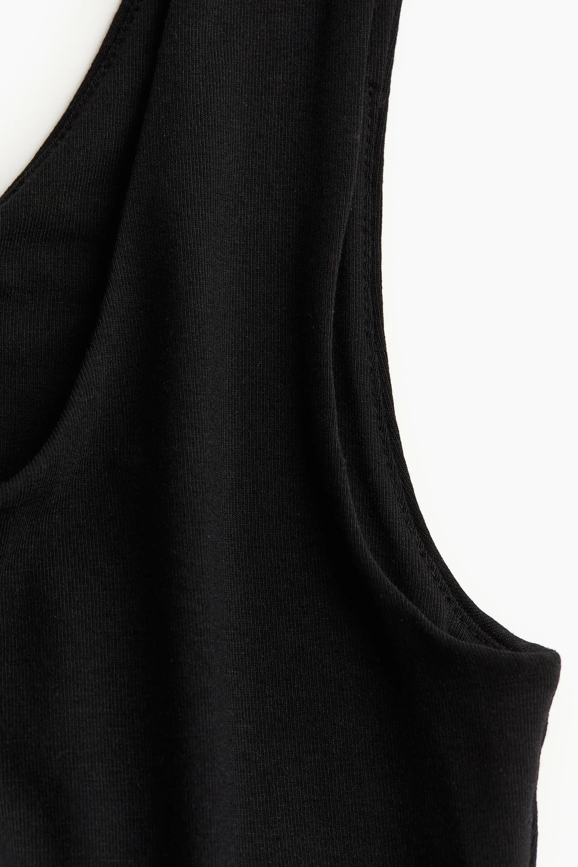 Robe longue en jersey - Noir