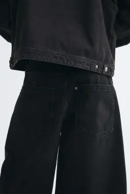 Short Baggy Barrel en denim - Noir denim — photo 3