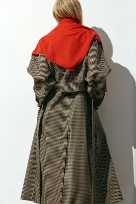 Foulard en maille fine - Rouge — photo 2