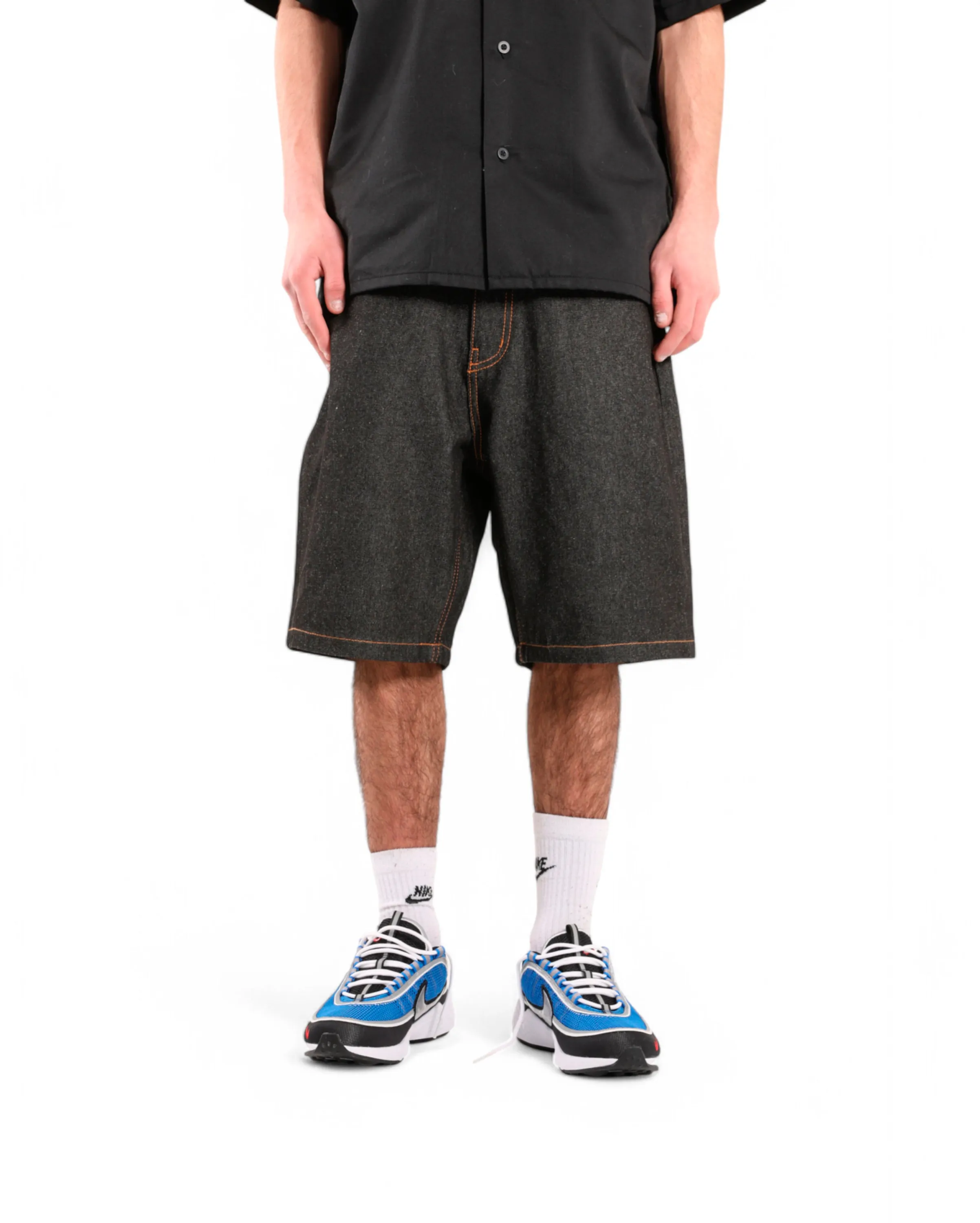 Old OG Denim Short Pants Black