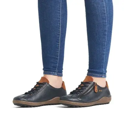 Baskets Remonte R1402-16 Bleues - Lacets Automne Hiver Grande Pointure Femme — photo 4