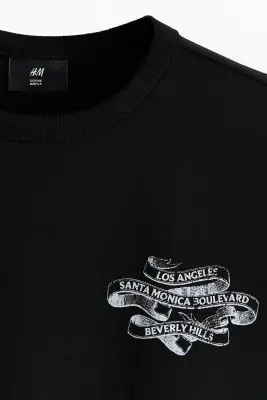 Débardeur imprimé Loose Fit - Noir/Los Angeles — photo 4