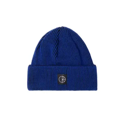 Bonnet Polar merinos lines – egyptian blue / black — photo 1