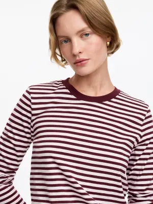 T-shirt signature à manches longues - Rose/Bordeaux — photo 4