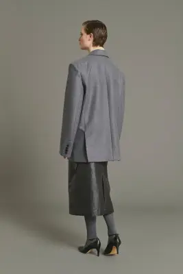 VESTE HELGA GRIS CHINÉ — photo 3