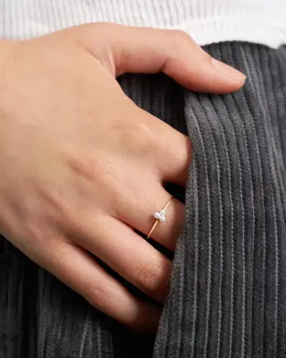 BAGUE PERLA - Or jaune 18 carats — photo 2