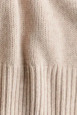 Pull oversize en laine - Beige clair — photo 4