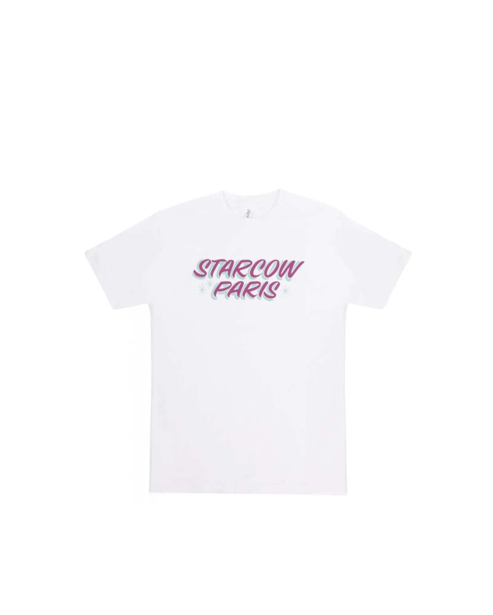 x With Vivid Color Deck Tee White Magenta