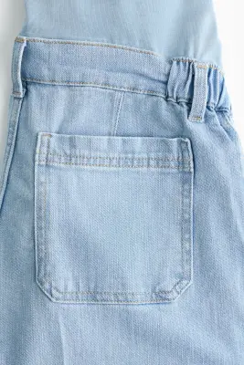 MAMA Wide Leg Jeans - Bleu denim clair — photo 3