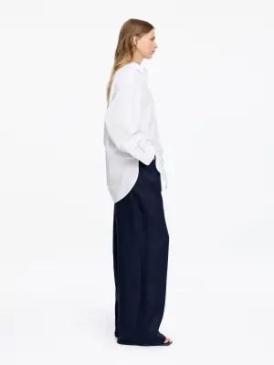 Chemise oversize à manches chauve-souris - Blanc — photo 1