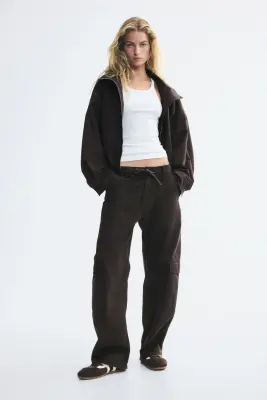 Pantalon cargo - Noir — photo 2