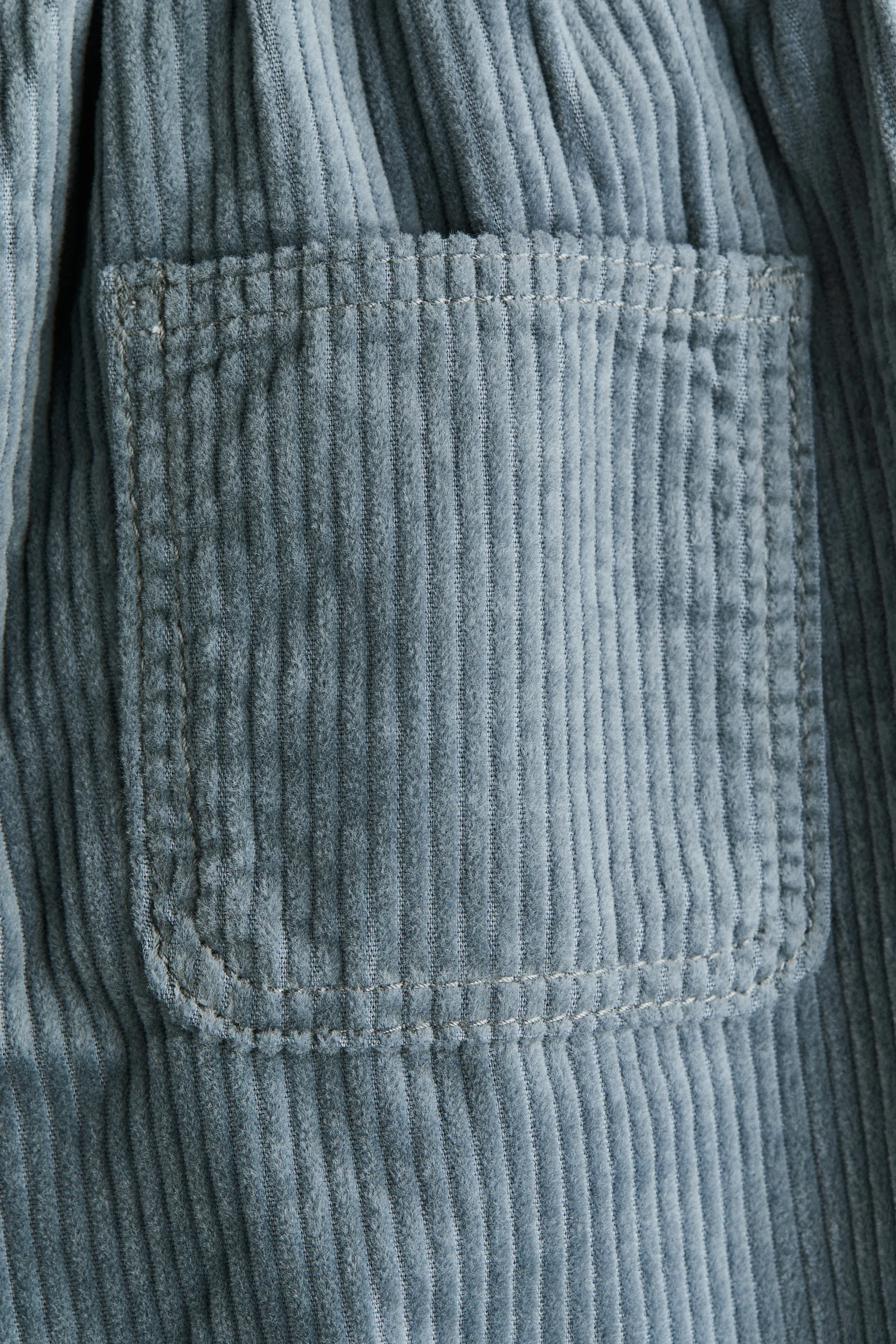 Pantalon jogger en velours de coton côtelé - Turquoise ancien
