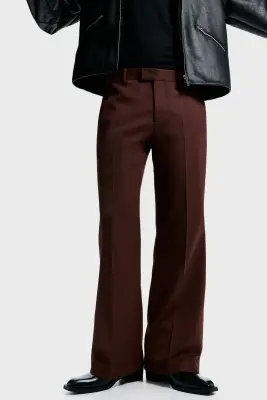 Pantalon de costume Regular Fit - Bordeaux chiné — photo 1