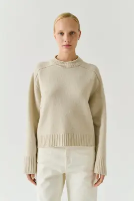 PULL WILL ÉCRU CHINÉ — photo 1