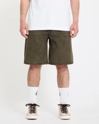 Short volcom billow denim 22 – sage leaf — photo 2