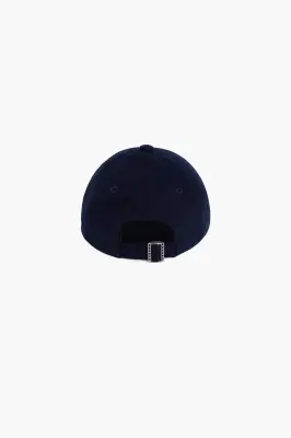 Casquette '6 panel' - Laine Bleu Marine — photo 5